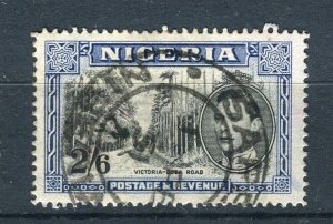 NIGERIA; 1938 early GVI Pictorial issue fine used 2s. 6d. value fine POSTMARK