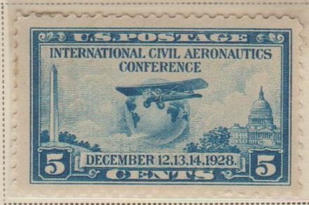 U.S. Scott #650 Airplane Stamp - Mint Single