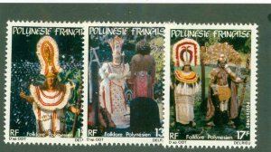 FRENCH POLYNESIA 362-64 MH BIN $1.50