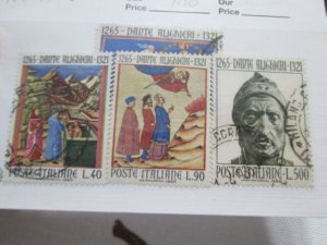 Italy #917-19 used set 2023 SCV = $1.10