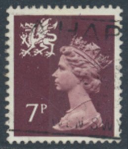 Wales  GB  Machin 7p SG W23  Used   1 band  SC# WMMH8  see details