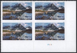 NEW ISUE (Forever) Colorado Statehood, 150 Years Plate Block: LR#P1111 (2026) SA