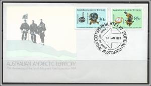 Australian Antarctic Territory #L57-L58 South Pole Expedition FDC