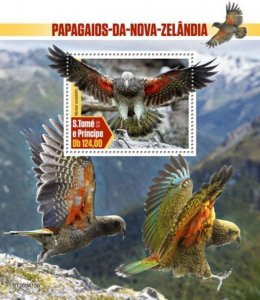St Thomas - 2020 Kea Parrot Birds - Stamp Souvenir Sheet - ST200415b
