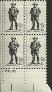 # 1242 MINT NEVER HINGED SAM HOUSTON