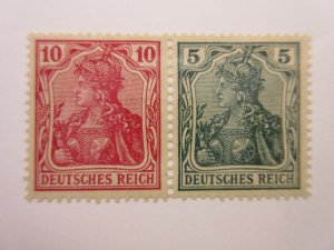 GERMANY  Zusammendrucke  Michel  W8aa  MINT HINGED  Lot-Z  Cat €30