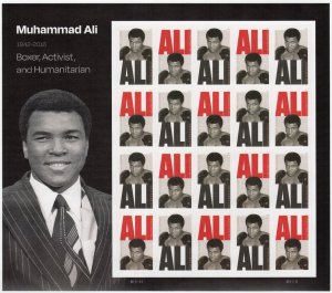 USPS Muhammad Ali Sheet of 20 Forever Stamps - MNH (6051a)