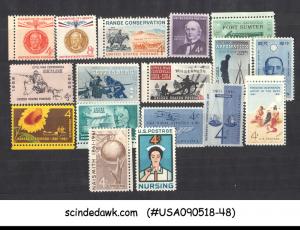 UNITED STATES USA - 1961 COMMEMORATIVE STAMPS SCOTT#1147-77, 1183-90 - 12V MNH