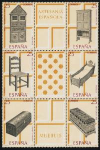 Spain 2654 MNH Antique Furniture