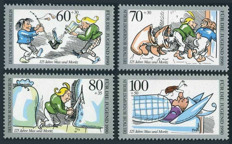 Germany-Berlin 9NB279-B282,MNH.Mi 868-871. Max and Moritz,1990.
