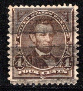 United States Scott # 254, used