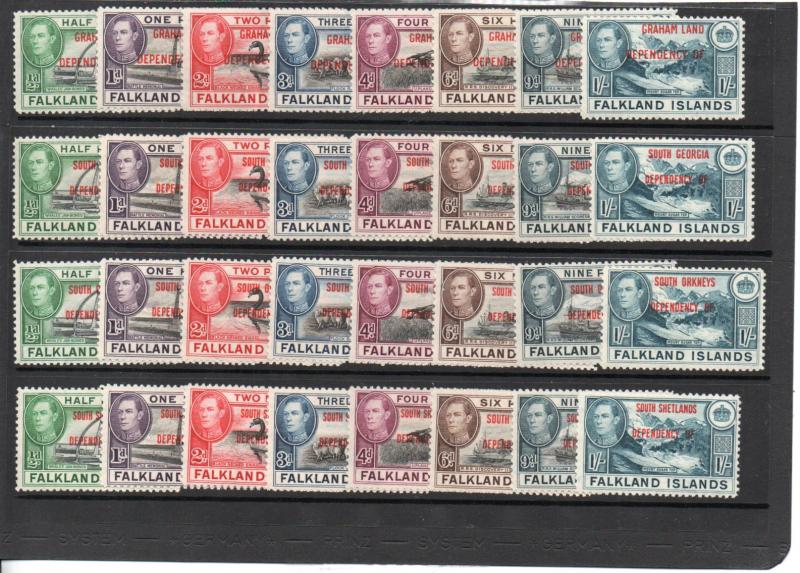 Falkland Islands 2L1-5L8 MNH ..