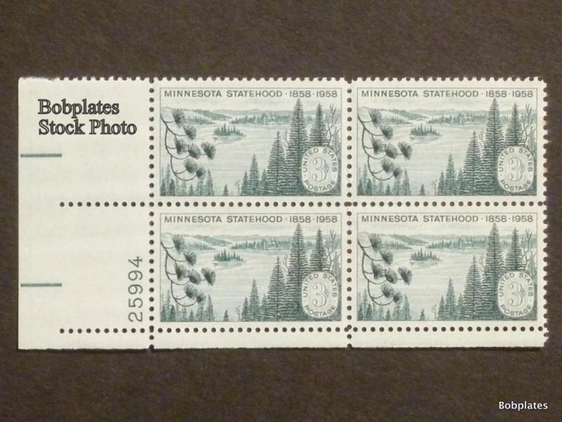 #1106 Minnesota Upper Left  Plate Block 25997 F-VF NH