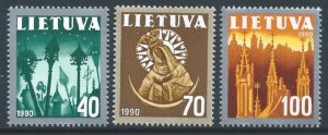 Lithuania #390-2 NH Religious Symbols