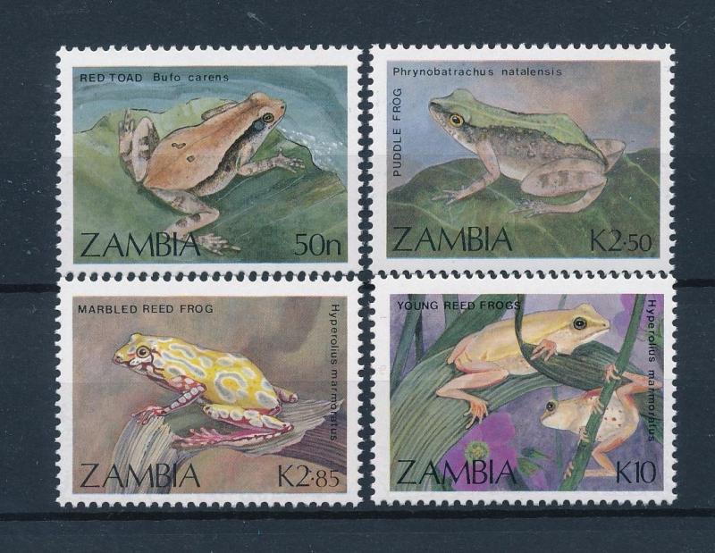 [51231] Zambia 1989 Reptiles Frogs MNH