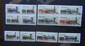 Canada 1983 Railway Locomotives 1st Issue 1984 Railway Locomotives 2nd issue MNH