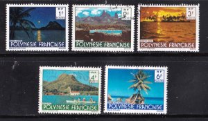 French Polynesia stamp #313 - 318, no 317,  Mint & Used
