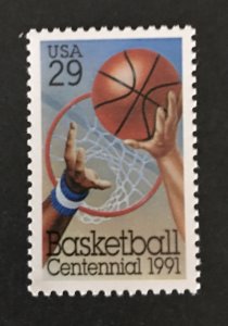 U.S. 1991 #2560, Basketball, MNH.