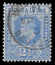 Sierra Leone #94 Used H; 2 1/2p King Edward VII (1907)