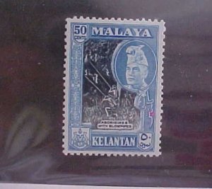 MALAYA KELANTAN STAMP #102A UNLISTED   MINT LIGHT HINGED