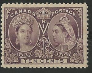 Canada #  57   Victoria Jubilee - 10c   (1)  Unused