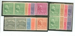 United States #839-851 Mint (NH) Multiple