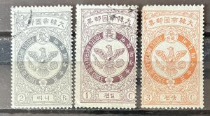 Korea #39, 40 & 42 Used- SCV=$30.00*