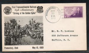 US Promontory UT Transcontinental Railroad 1934 A991