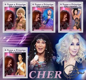 Stamps.People Armenia  Music Cher   2023 year 1+1 sheets perforated