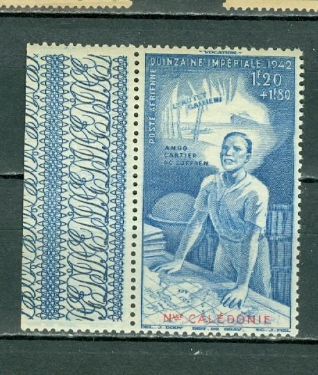 NEW CALEDONIA 1942 EDUCATION #CB4  MINT