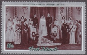 Cook Islands 338 Silver Wedding 1972