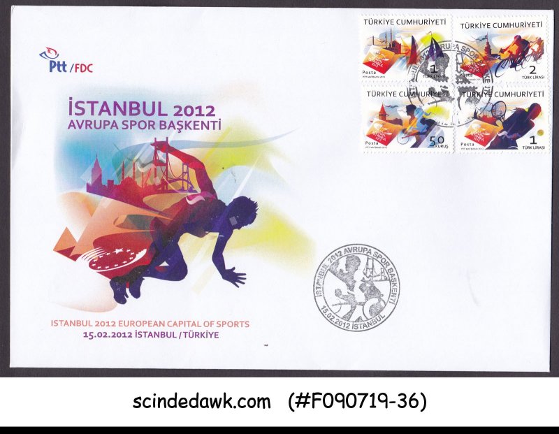 TURKEY - 2015 FIFA WOMEN'S CUP CANADA - 4V - FDC