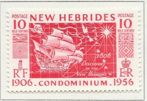 1956 British NEW HEBRIDES 10cMH* Stamp A28P31F28835-