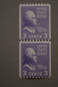 United States #851 Coil Line Pair MNH