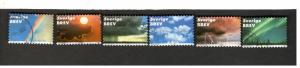 2001 Sweden SC #2396a-f  used stamps