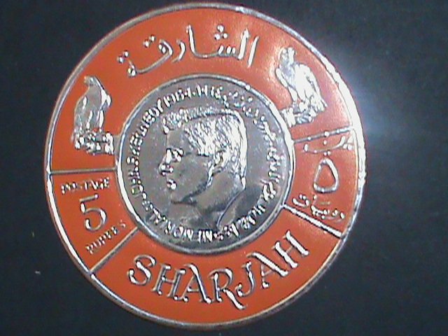 SHARJAH-1964 ALWAYS REMEMBER-JOHN F. KENNEDY-ALUMINIUM REPLICA ROUND STAMP-MNH