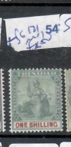 TRINIDAD BRITANNIA   1/-      SG 121      MOG       P0308H