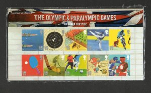 GB 2010 2012 Olympics & Paralympics Presentation Pack UNMOUNTED MINT