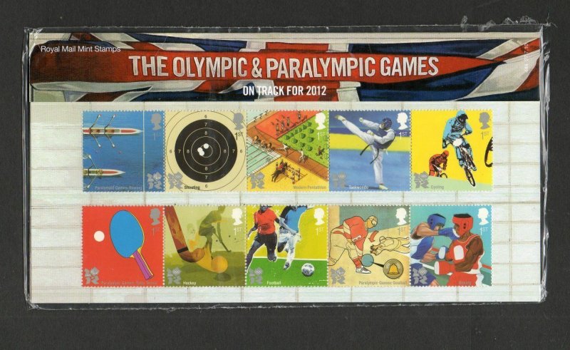 GB 2010 2012 Olympics & Paralympics Presentation Pack UNMOUNTED MINT