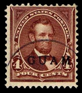 1899 GUAM #4 US#280A OVERPRINTED - WMK 191 - USED - F/VF - CV$131.25 (ESP#0442)