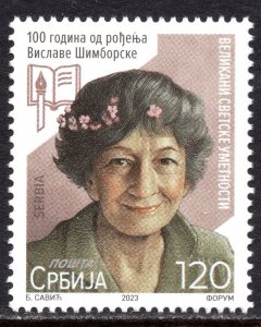 2091 - Serbia 2023 - Wislawa Szymborka - Polish Poet - Nobel Prize - MNH