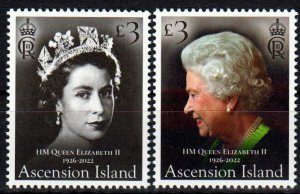 Ascension - Postfris/MNH - Complete set Queen Elizabeth 2023