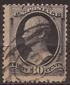 US Stamp - 1874 30c Hamilton Bank Note #165