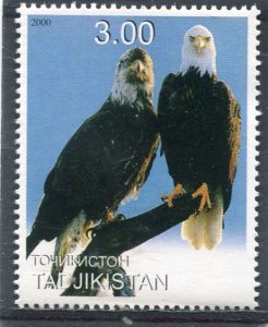 Tajikistan 2000 BIRDS EAGLES 1 Stamp Perforated Mint (NH)