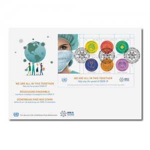 United Nations 2020 - C-19 Virus We are all in this together - First Day Cover