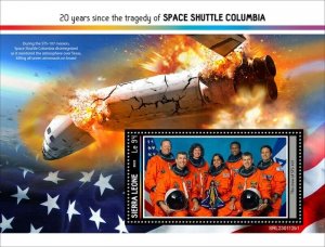 Sierra Leone - 2023 Space Shuttle Columbia - Stamp Souvenir Sheet - SRL230112b1