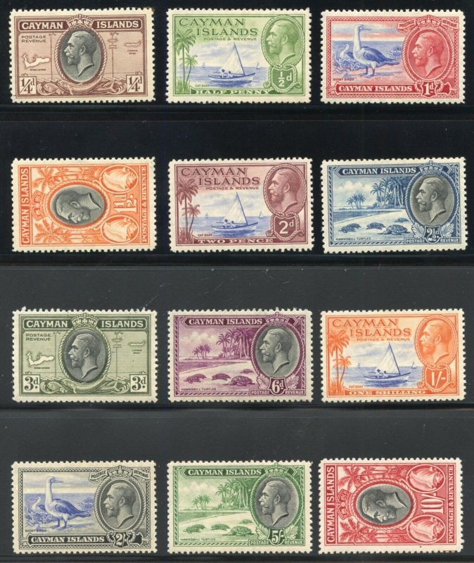CAYMAN ISLANDS SCOTT #85/96 SG#96/107 1935/36 KING GEO V SET F/VF MINT HINGED/NH
