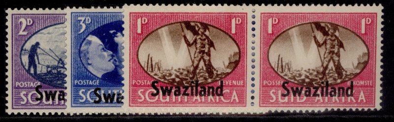 SWAZILAND GVI SG39-41, 1946 VICTORY set, NH MINT. 