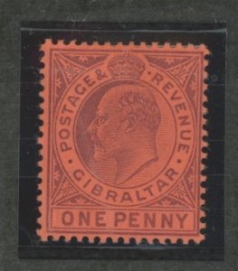 Gibraltar #50b Unused Single