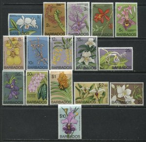 Barbados definitive Flower set unmounted mint NH